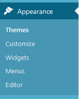 WordPress Appearance Options