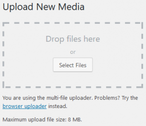 WordPress Images: Upload New Media